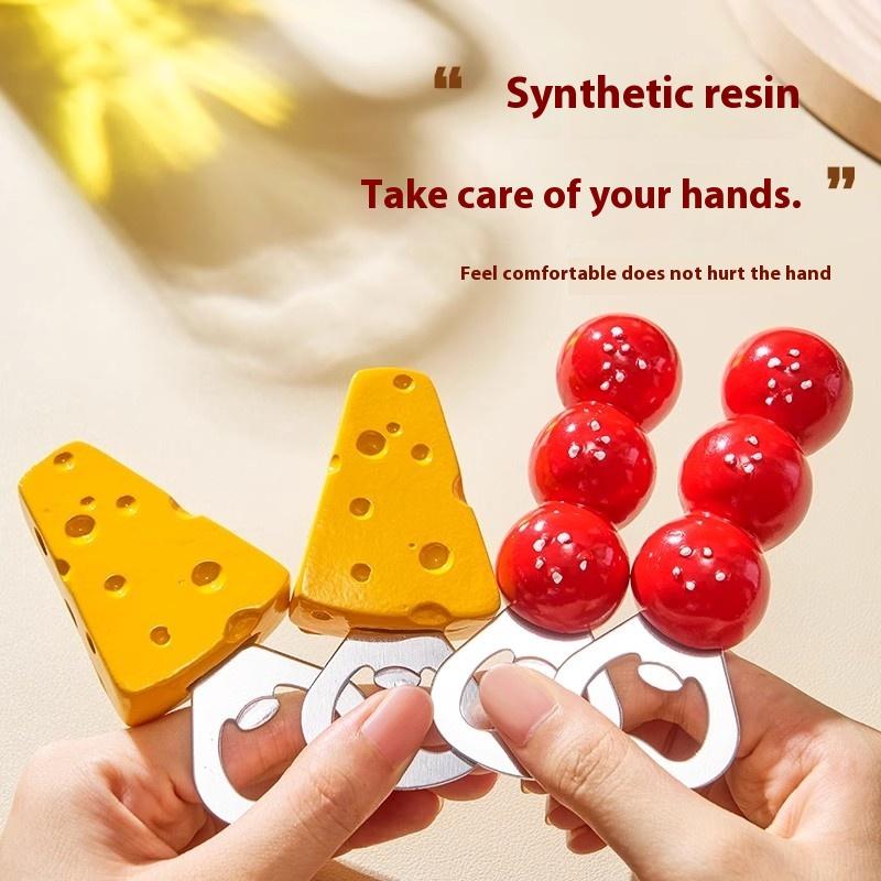 Cute Beer Opener Kawaii Candied Haws Cheese Refrigerator Magnets Home Decor Kitchen Gadgets Bottle Opener Bar Accessories