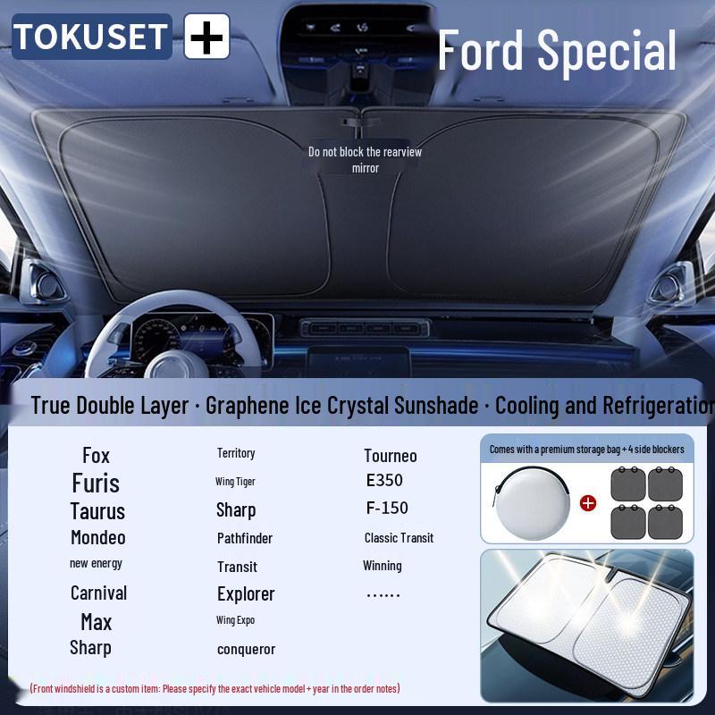 SUV Sunshade Windshield Cover: Anti-Glare, Heat Insulation, and Sun Protection Set
