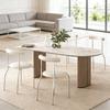 Dining Chairs Modern Living Room Dining Chair with Soft  Leather Cushion Seat and Metal Legs Kitchen Chairs Restaurant Chairs