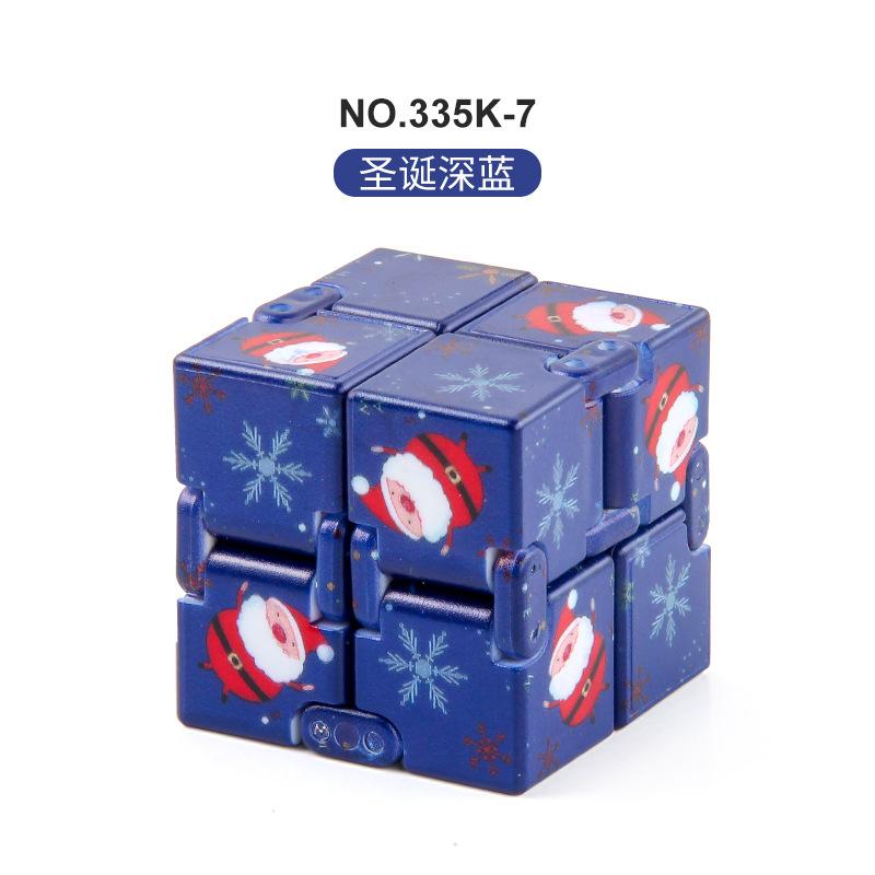 New Strange Decompression Infinite Rubik'S Cube Christmas Halloween Rubik'S Cube Toy, Pocket Flip 10 Finger Rubik'S Cube