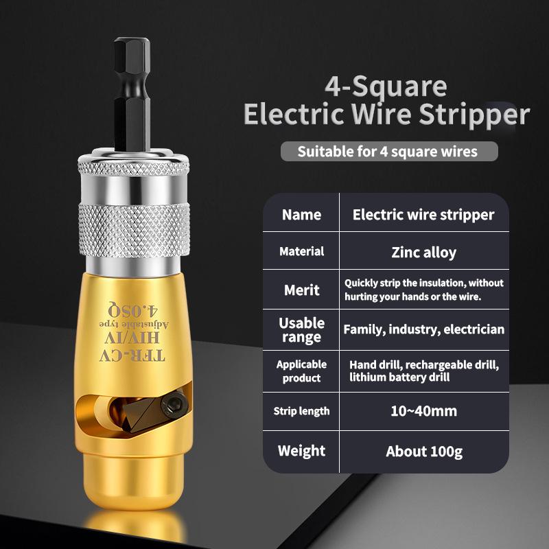 Electric Wire Stripper Fast Stripping Wire Tool Electric Wire Peeling Machine for Power Drill Driver Wire Stripping Tools