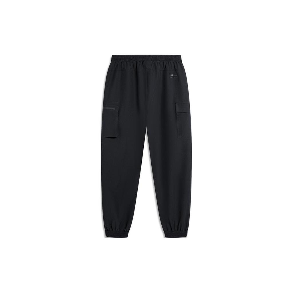 Li Ning Sports Life Collection Knitted Sweatpants Men's Black AYKU181-2