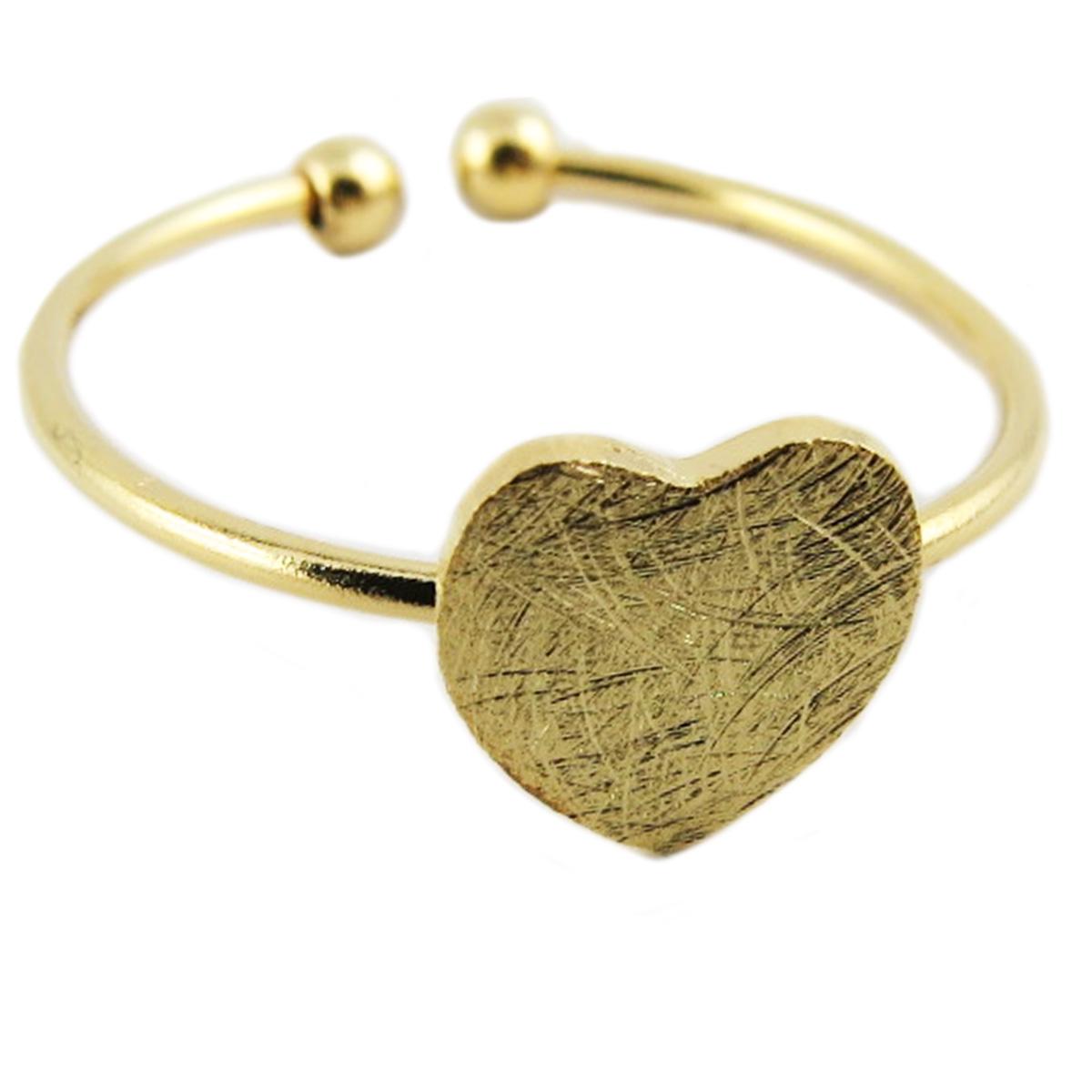 

7bis [R1512] - Кольцо Artisan Love золотое - 7x7 мм