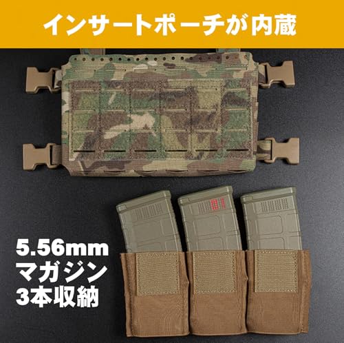 [Sabsta] MK5 Chest Rig 500D Reinforced Nylon Lightweight Micro Tactical Vest for Airsoft (Multicam Black)