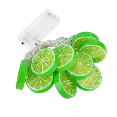 1,5 m 10 LED Lichterkette Garten Weihnachtslampe Feiertags Party Dekoration(Limette)