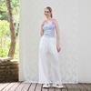 Egoiseuteu [Blue Label] Lace Elastic Waist Wide Pants Es2Opt14