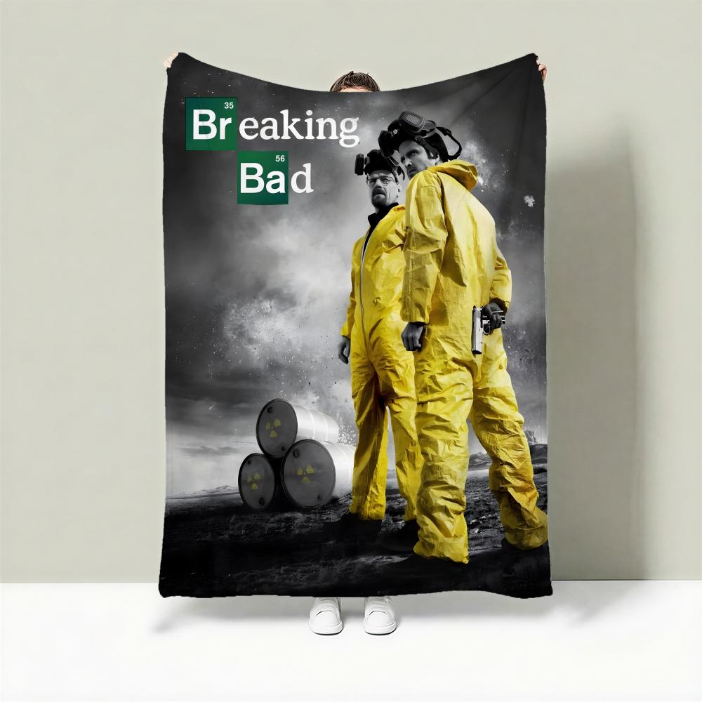 TV B-Breaking Bad Throw Lightweight 240g Flannel Blanket Soft Skin-friendly for Summer Cooling 75cmx90cm