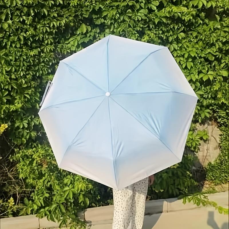 Gradient Automatic Folding Umbrella Compact Sun Anti UV Protection Parasol Strong Windproof Umbrella