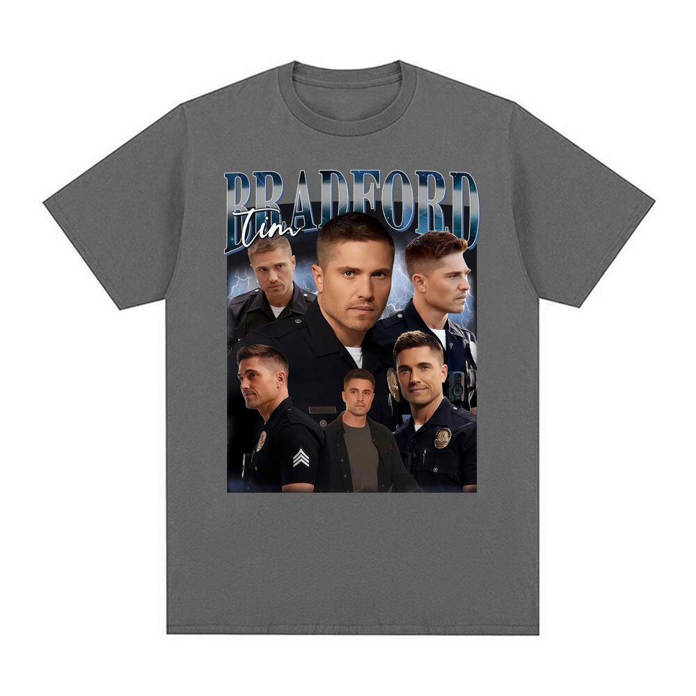 

Tim Bradford The Rookie Vintage 90s Film Graphic 2026 Summer 100% Pure Cottont-shirts for Men Fashion Hip Hop Oversized Comfort L