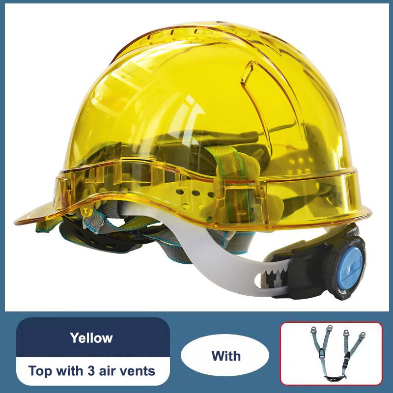 

Прозрачный защитный шлем, строительный альпинист, рабочий, защитный шлем, каска, защита головы на рабочем месте, на открытом воздухе