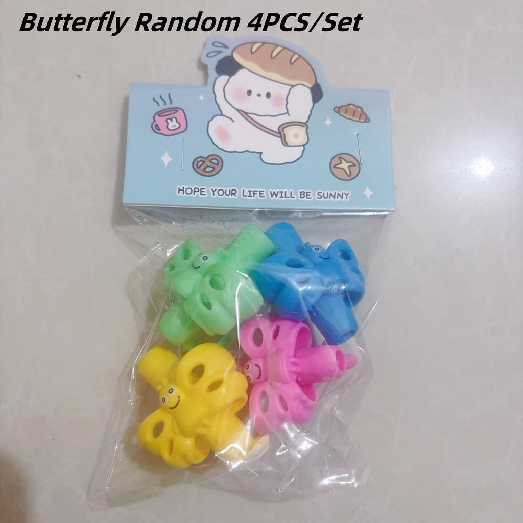 Children Writing Pencil Pan Holder Kids Learning Practise Silicone Pen Aid Grip Posture Correction Device for Students