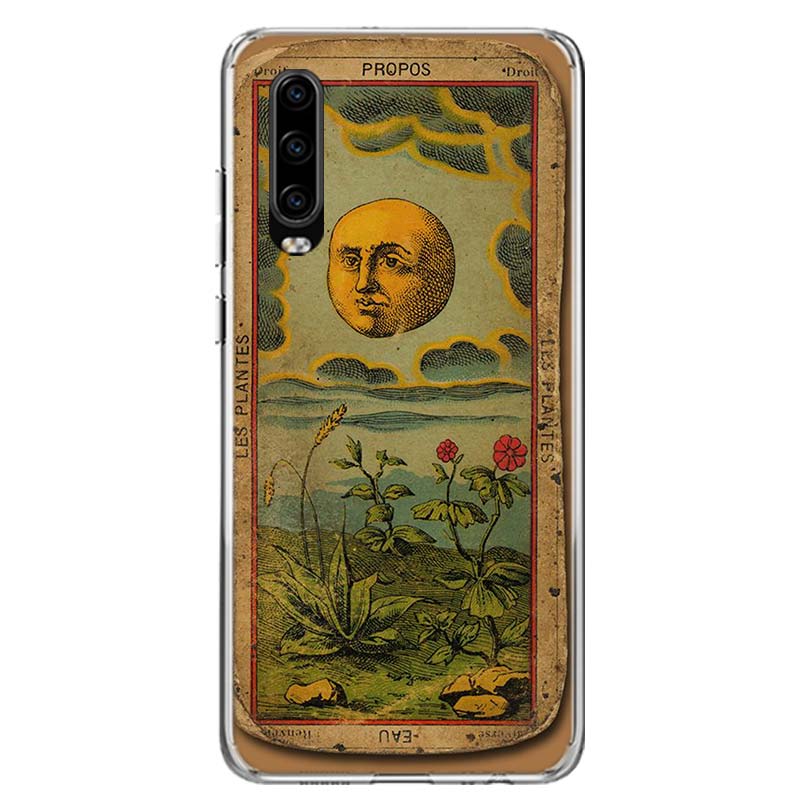 

Чехол для телефона с изображением карт Таро для Huawei P30 P20 P10 P40 P50 Pro Mate 20 40 30 10 Lite, популярный художественный подарок, чехол Huawei Mate 30 Lite