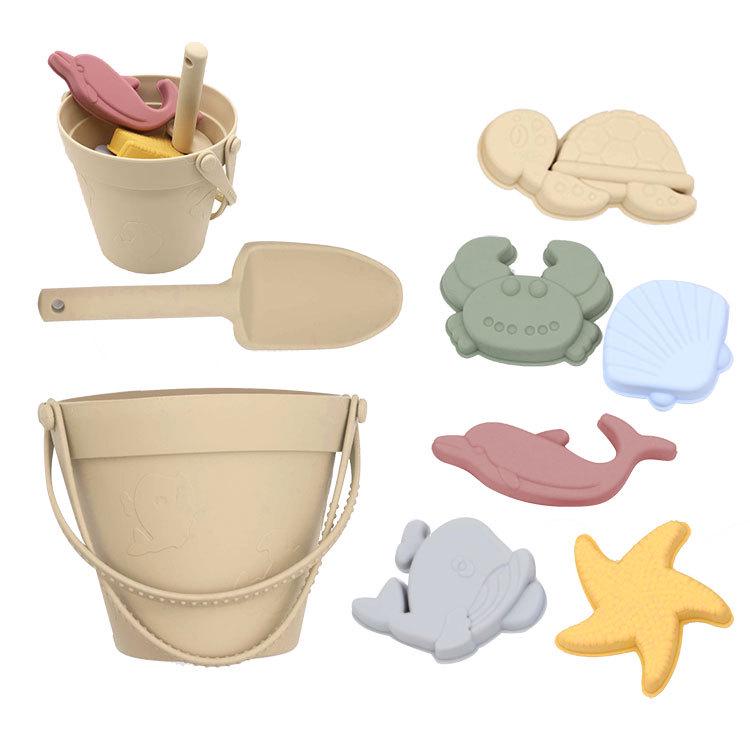 Children's Summer Beach Toy Set: Silicone Bucket & Sand Shovel for Outdoor Water Play