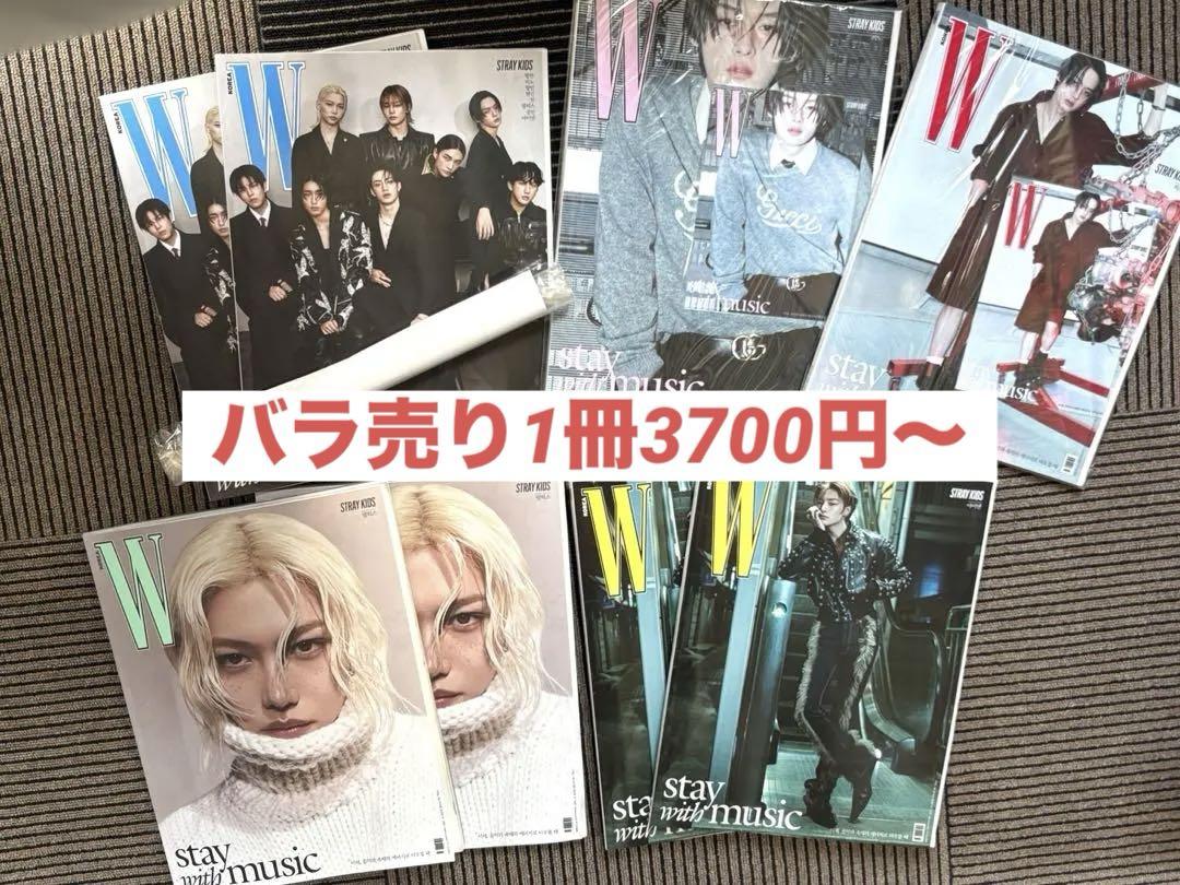 

[USED] Overseas product W magazine multiple issues straykids stray kids