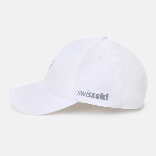 DESCENTE Swiss Ski Woven Ball Cap White Sr323Icp73