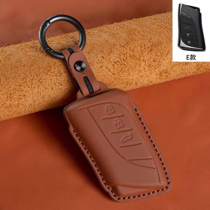 Leather Key Cover For Lexus  Es200 260 Es300 Nx200 Lx570    Car Key Case Holder Ring