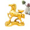 Mini Gold Horse Ornaments 2026 Good Luck Auspicious Wealth Chinese New Year Decor Horse Wealth Table Statue Metal Crafts
