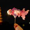 LED Light Goldfish Lantern Lamp Handmade DIY Lantern Materials Koi Carp Lantern  Festival Decor