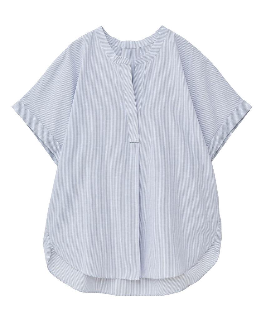 Green Parks Casual Blend French Sleeve Skipper Shirt Women's Cotton-Linen