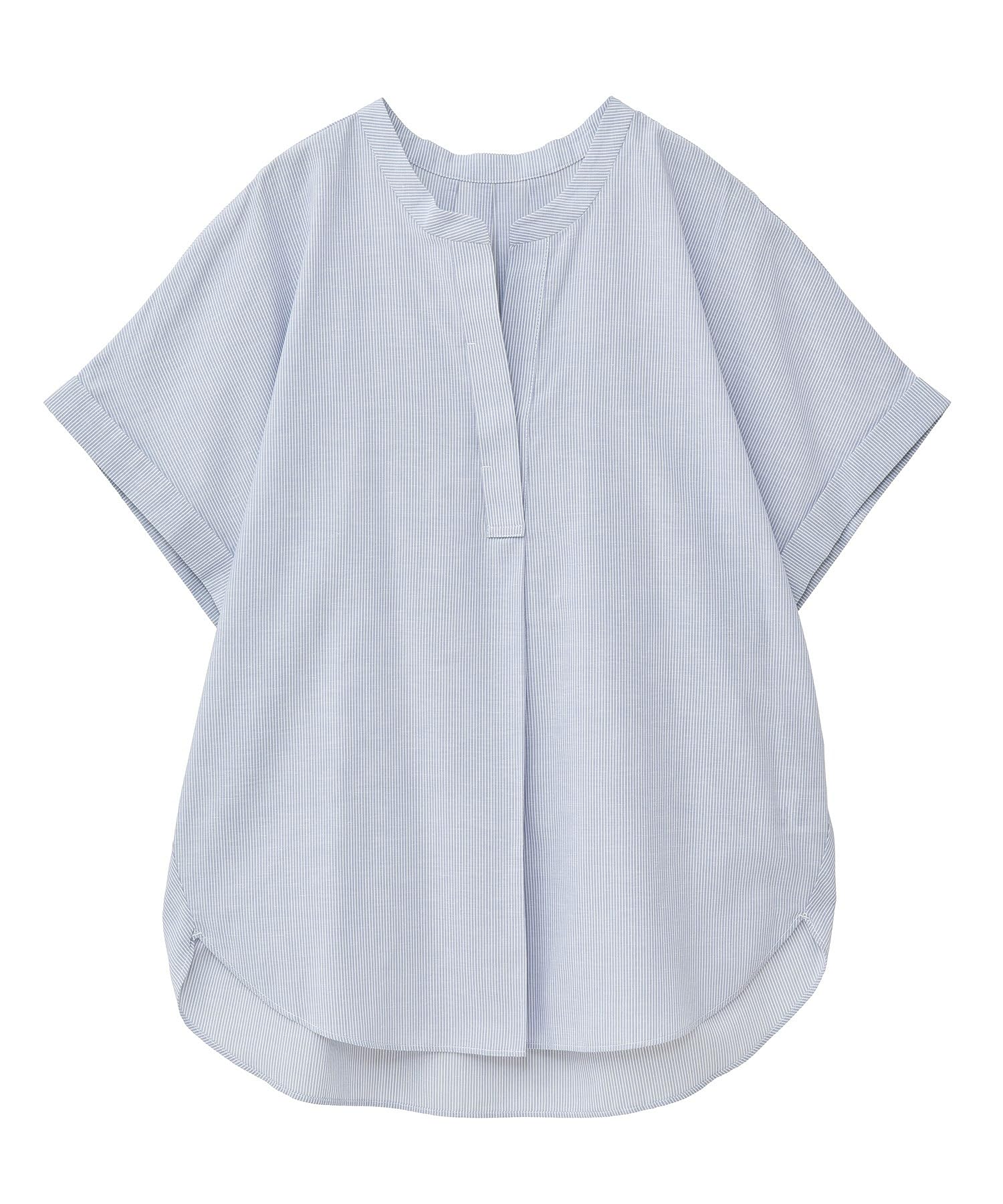 

Green Parks Casual Blend French Sleeve Skipper Shirt Women s Cotton-Linen