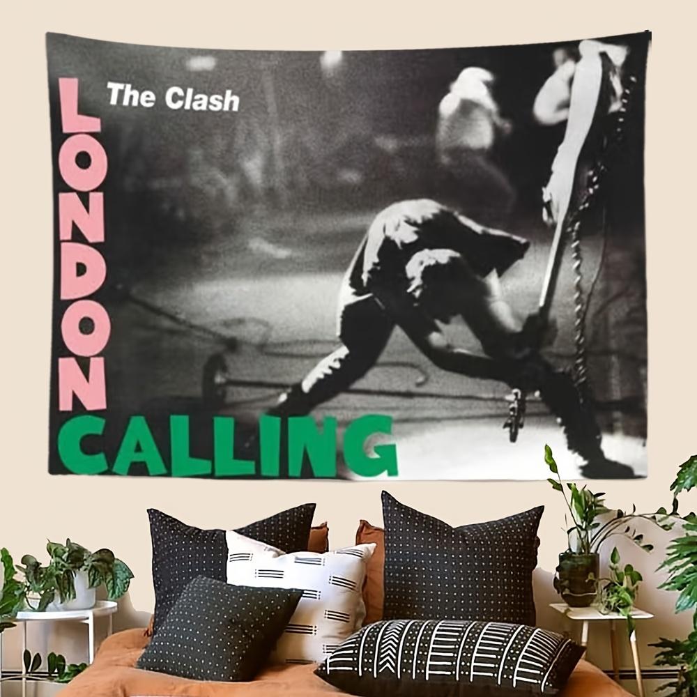 

The Clash London Calling Tapestry - Retro Music Art Design, Perfect Gift for Home and Dormitory, Unique Wall Decorations 70x70cm