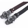 Men's Pull Belt Cowhide Designer Fashion Belt Harley Motorcycle Driver Personality Belt