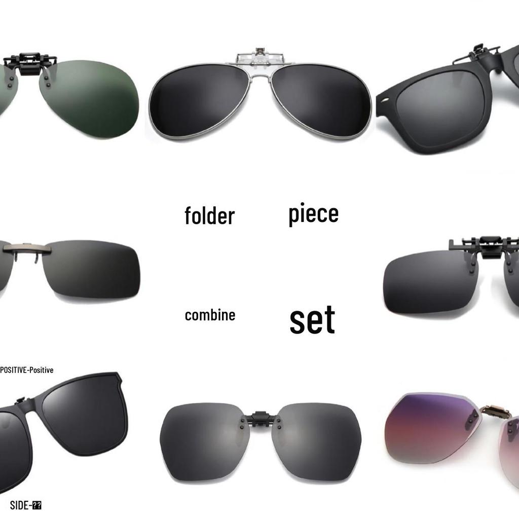 Polarized Flip-up Clip-on Sunglasses for Myopia, Night Vision & Driving - Unisex