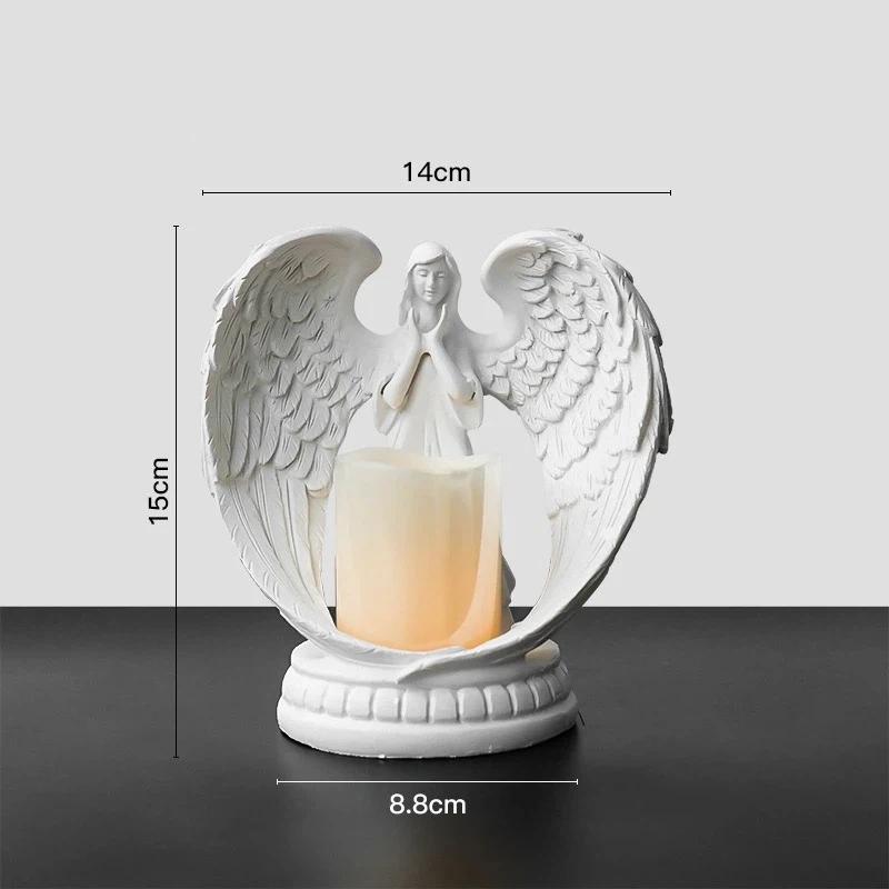 

Nordic White Angel Wing Candle Holder – Romantic Home, Wedding, and Couple Decoration S