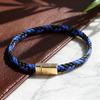 Charm Grade A Leather Man Bracelet Magnetic Buckle Handmade Braided Wrap Punk Wristband Cool Cycling Homme Versatile Accessories