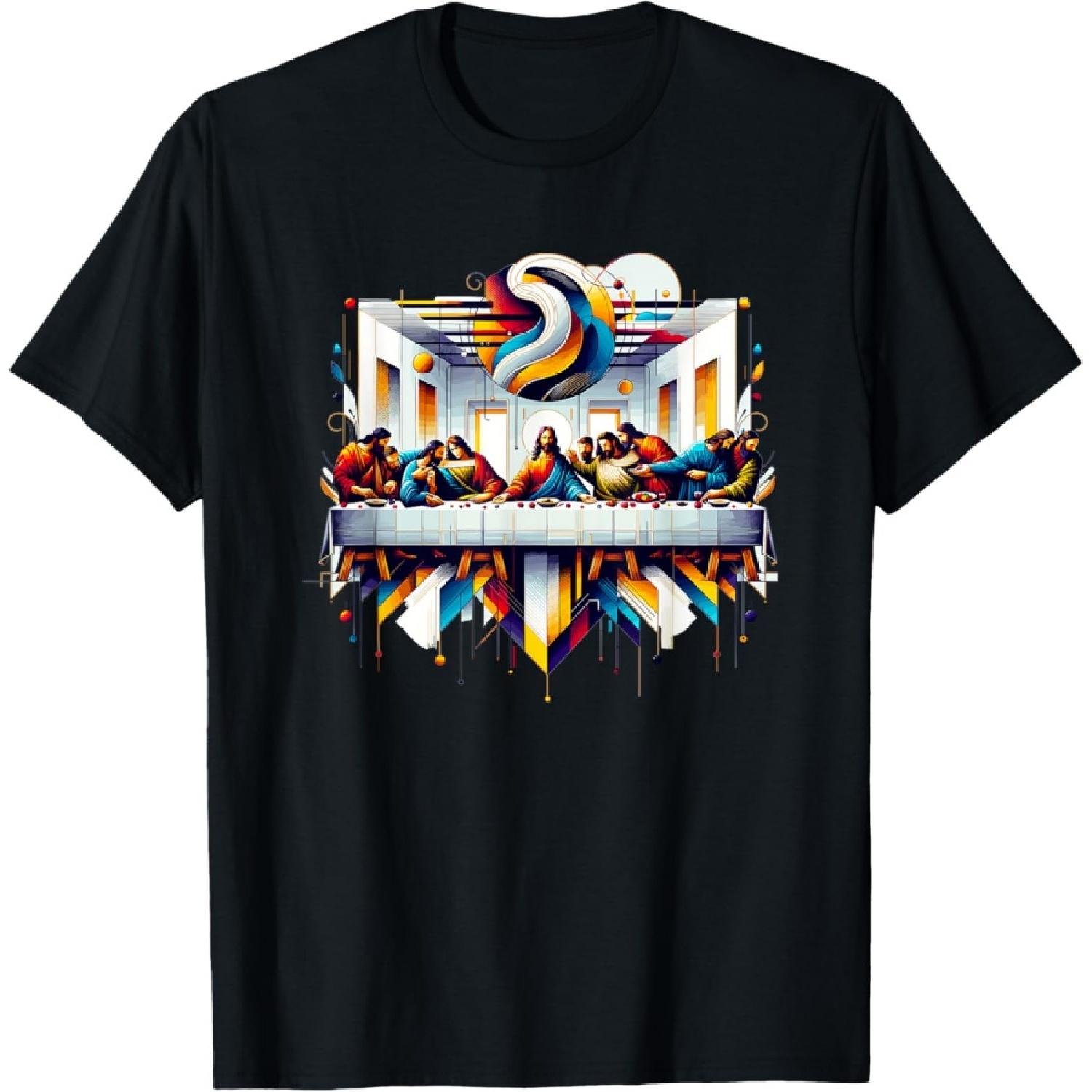 Иисус Тайная Вечеря Современная Женская Мужская Христианская Футболка S