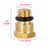 6.0L Powerstroke Diesel HFCM Water In Fuel Drain Plug Brass for 2003-2007 Ford