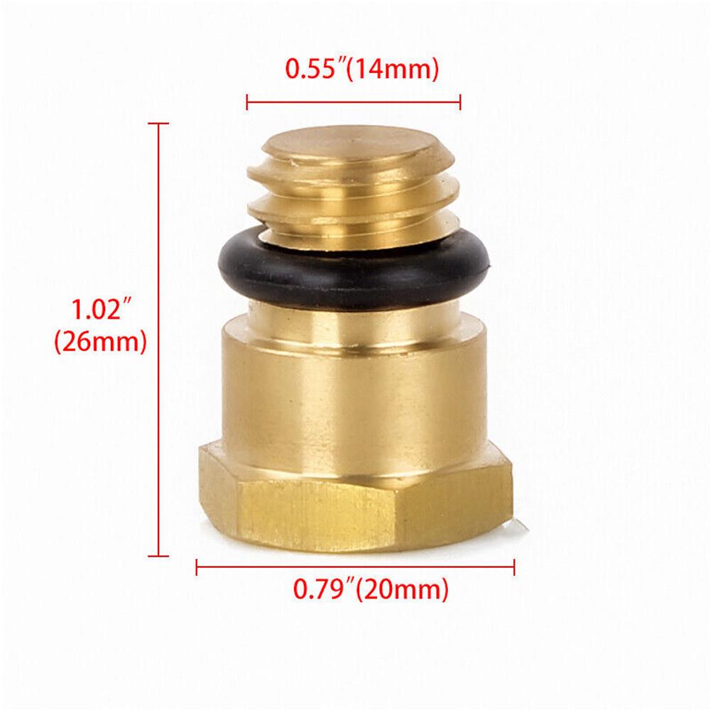 6.0L Powerstroke Diesel HFCM Water In Fuel Drain Plug Brass for 2003-2007 Ford