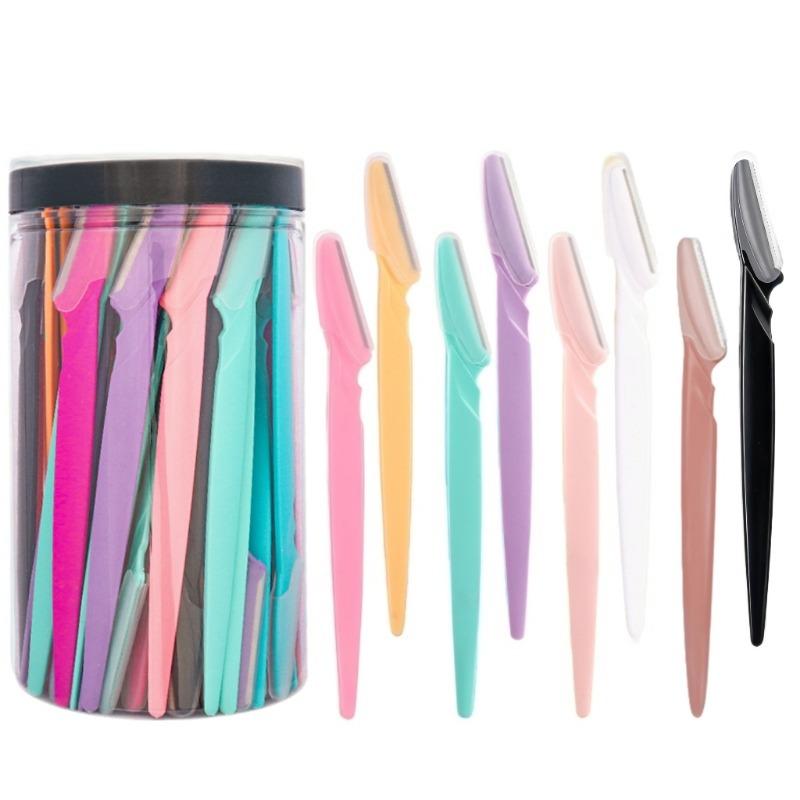

Multicolor Disposable Eyebrow Razors Facial Hair Trimmer Shaper For Women 12PCS різнокольоровий