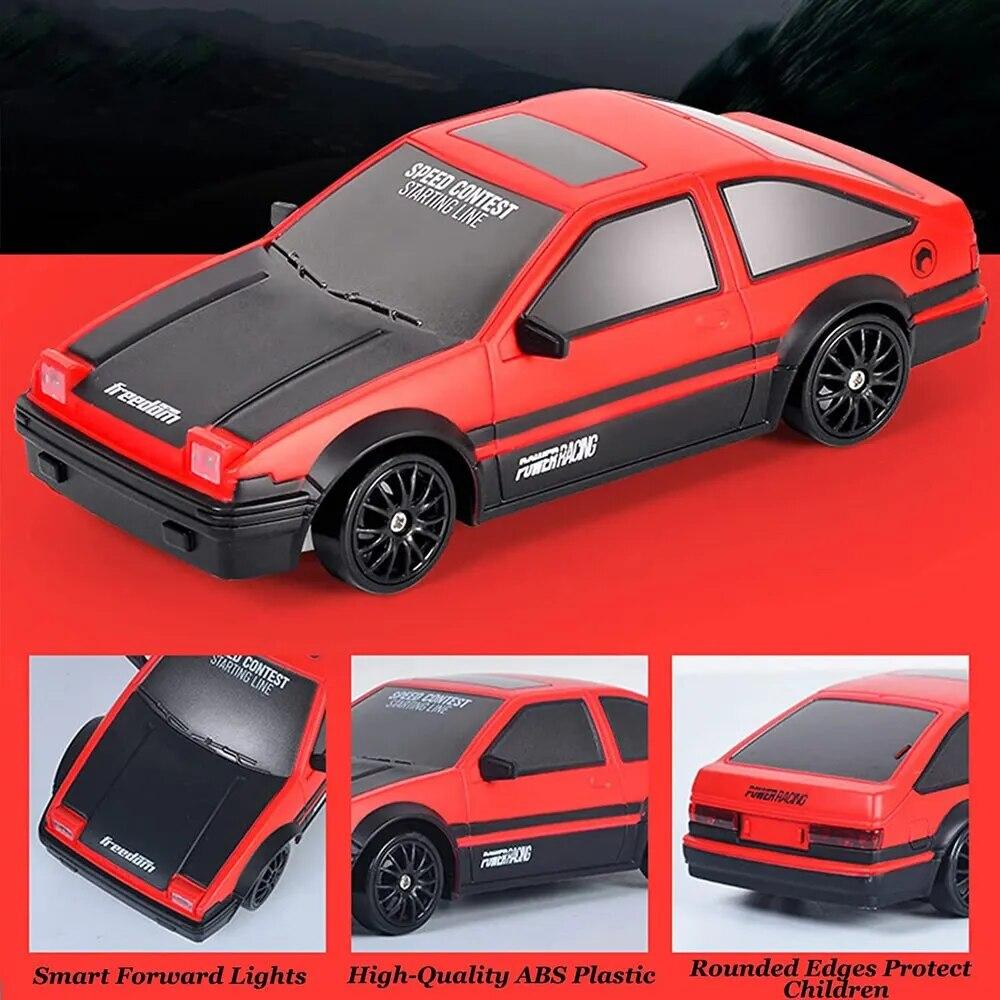 2.4G Drift Rc Car 4WD High Speed RC Drift Car Toy Remote Control GTR Model AE86 Vehicle Toys for Children Gifts