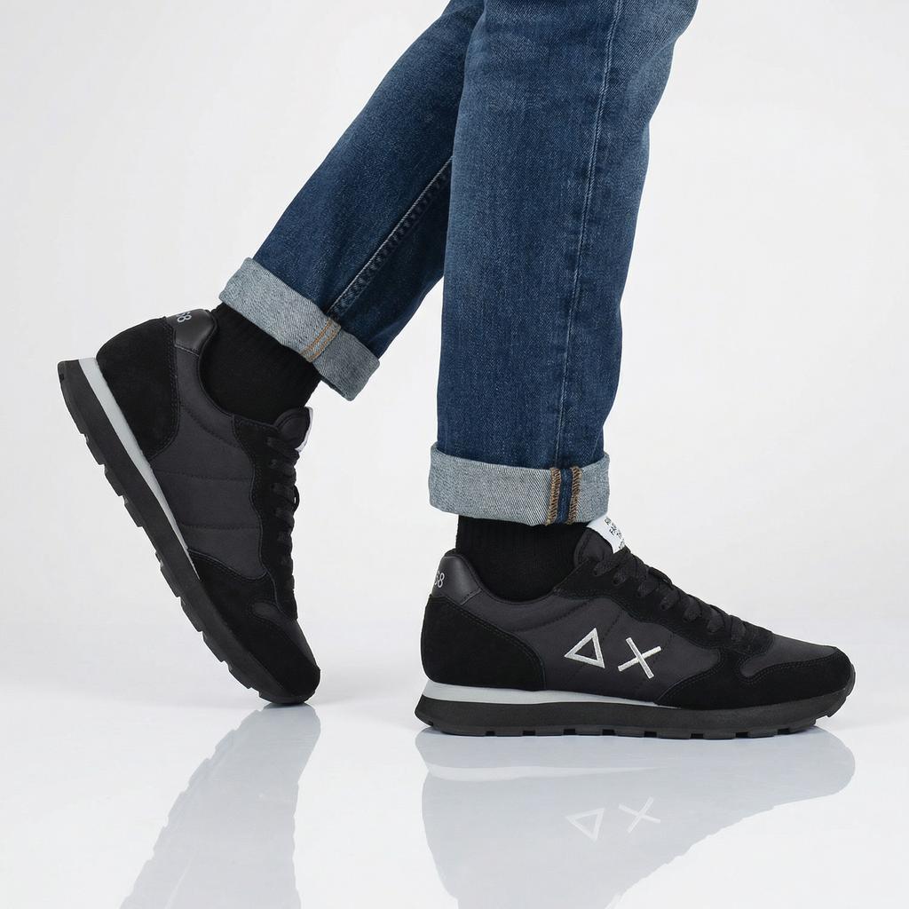 SUN68 Tom Solid - Herren Sneakers Schuhe Schwarz Z36101-1199 ORIGINAL