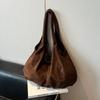 Retro Underarm Suede Shoulder Bag Women's Bag New Trendy Fashion Large Capacity Mother and Child Tote Bag
