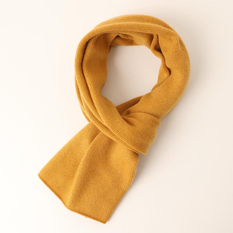 

Cashmere knitted outer scarf men s and women s small scarf new autumn and winter 150cm чорний