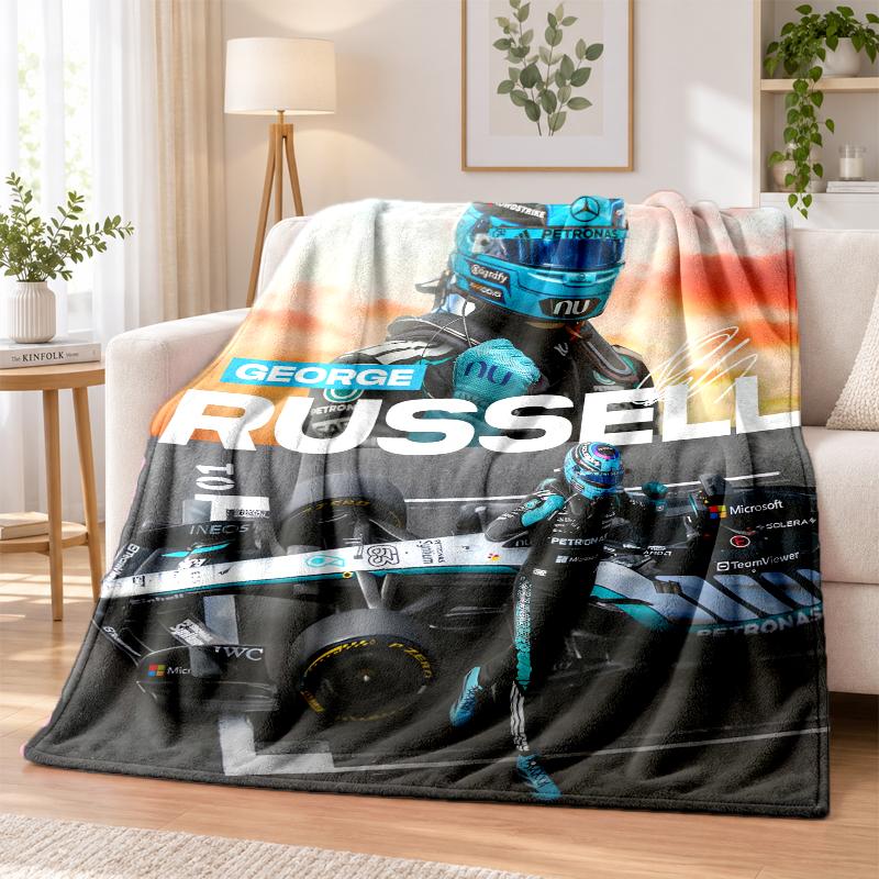 Coperta in Flanella Stampata George Russell Caldo Comfort Coperta da Letto Per Decorazione Interna della Casa