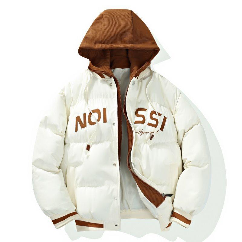 Specially for New Trendy Brand Cotton-padded Jackets Men's Hooded Autumn and Winter Thickened Cotton Jackets Men's Loose and Casual