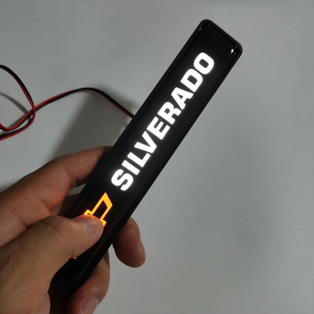 

Светодиод для подсветки решетки радиатора Chevrolet SILVERADO, Автомобильный значок, Атмосферная подсветка для Chevrolet SILVERADO, Автостайлинг Chevrolet, Подсветка решетки радиатора Chevrolet
