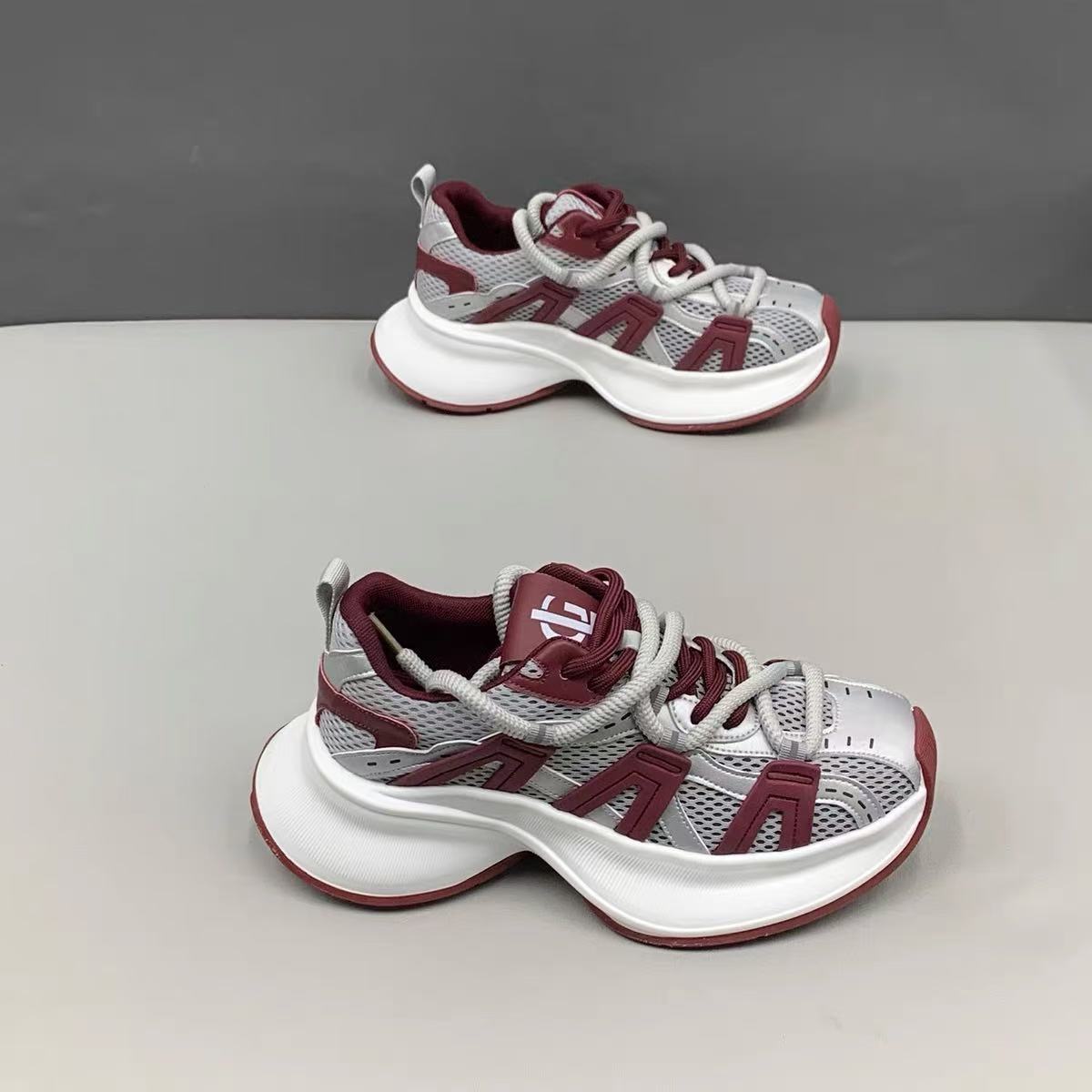 

Мужская обувь сетчатые кроссовки кеды на платформе хулиганский красивый папины кроссовки ретро мода повседневная универсальная трендовая мужская обувь 44