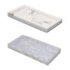 Multi-functional Storage Tray For Bathroom Essentials Marbled Texture Desktop Storage Tray