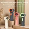 3000mAh Turbo Handheld Mini Fan 5 Speeds LED Digital Display 2 In 1 Portable Desktop Rechargeable Pocket Fan with Lanyard