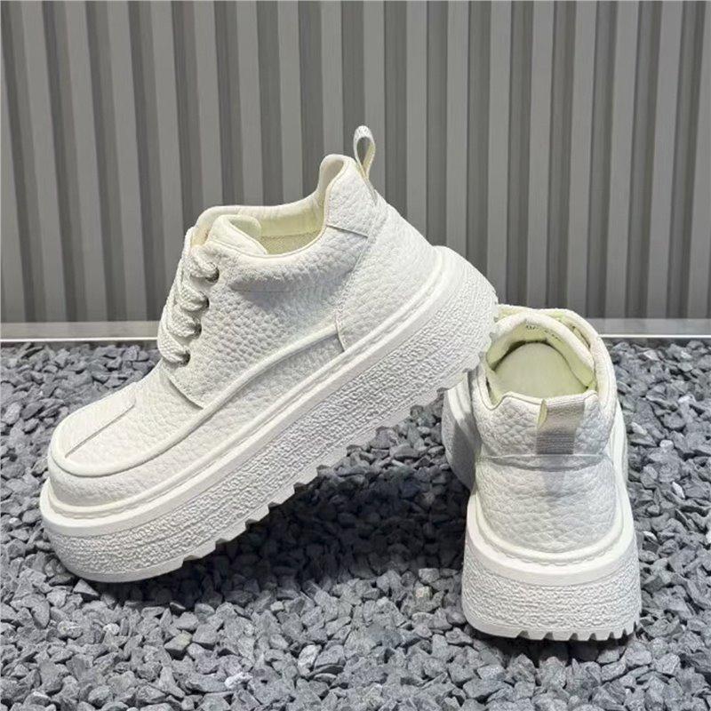 Autumn casual sports warm thick-soled wear-resistant non-slip thick-soled dad shoes