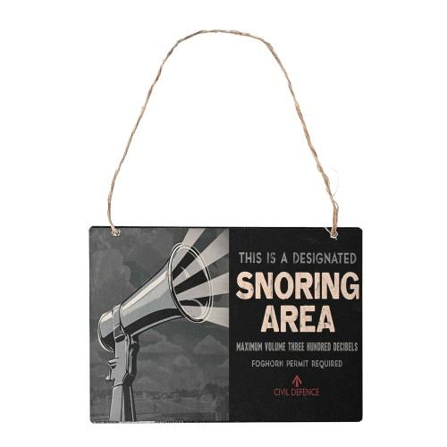 Harvey Makin Civil Defence Snoring Area Plaque