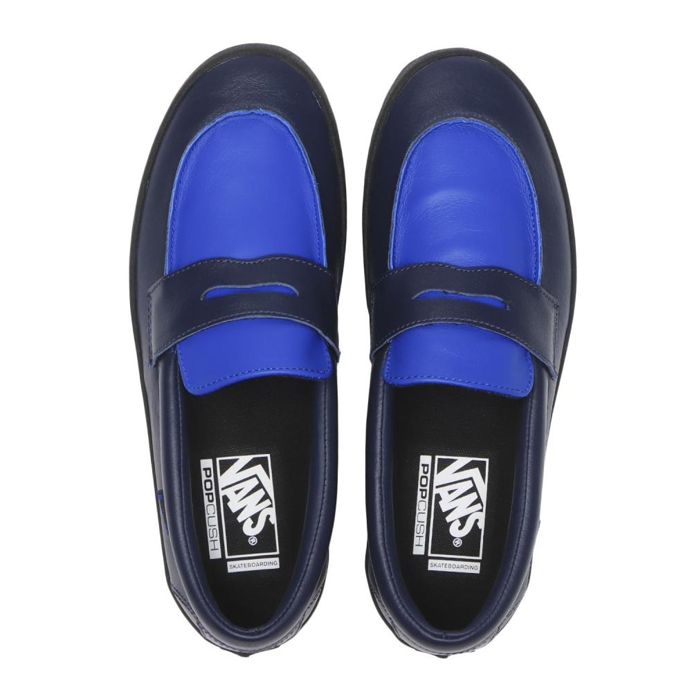 Vans Skate Loafer Vn000va6h14 Navy Royal Blu