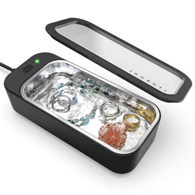 IGOKOTI Lunettes à ultrasons Petites Lunettes à ultrasons à ultrasons 450 ml Puissantes Lunettes Montre Bijoux précieux Noir Nettoyeur, Nettoyeur, Nettoyeur, Nettoyeur,