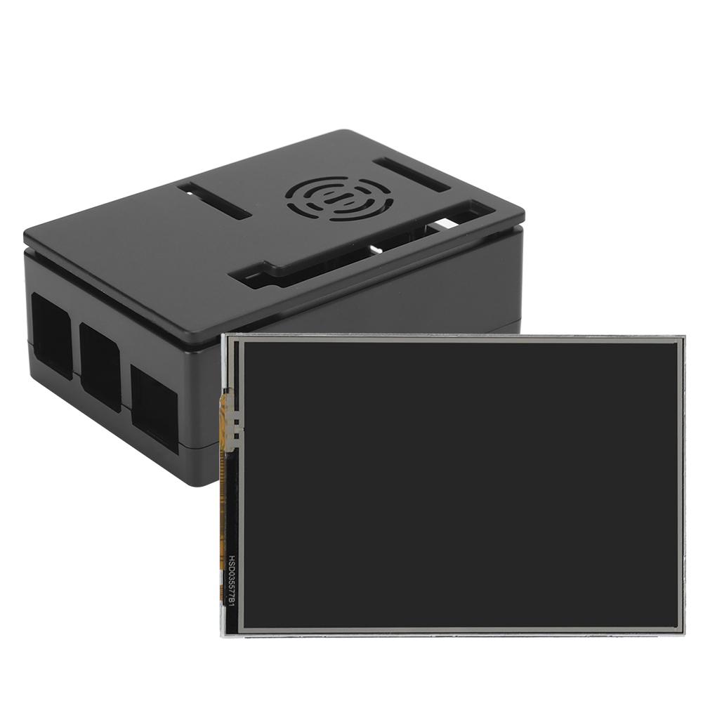 For Raspberry Pi 4B Set ABS Case Protective Shell 3.5in Display Heat Sink Screwdriver