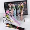 50Pcs Creative Crown Flower Wrapping Bag Single Flower Transparent Single Rose Sleeves Waterproof Bouquet Wrapper Wedding