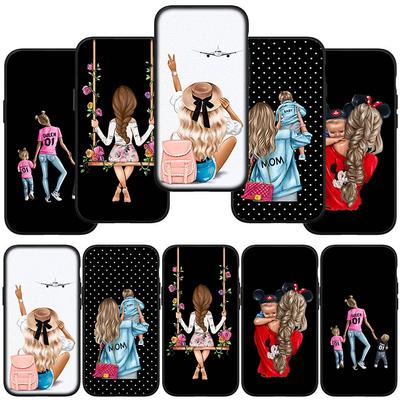 Phone Case for Samsung Galaxy S25 S24 S23 iPhone 16 15 Xiaomi Redmi Note 14 13 12 16E 11 Pro Max OPPO Moto Huawei Woman Baby Girl Mom Family Boy Cover